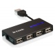 Карманный USB 2.0 концентратор D-Link DUB-104 в Дубне, USB хаб DLink DUB104 (Дубна)
