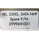 HP HD 250G SATA NLP Spare P/N 399699-001 (Дубна)