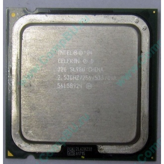 Процессор Intel Celeron D 326 (2.53GHz /256kb /533MHz) SL98U s.775 (Дубна)